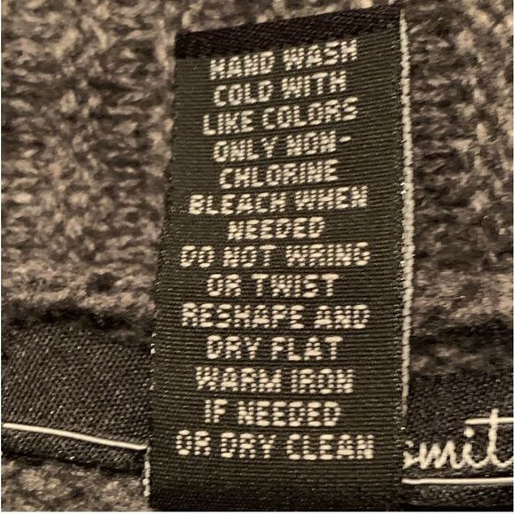 WILLI SMITH SWEATER WOMEN’S M GRAY CHUNKY MOTO WOOL BLEND SHAWL COLLAR. - Picture 9 of 12